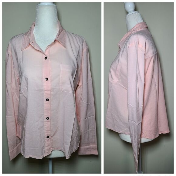 NWT|Splendid Pink Button Down Shirt, SMALL - Picture 5 of 9